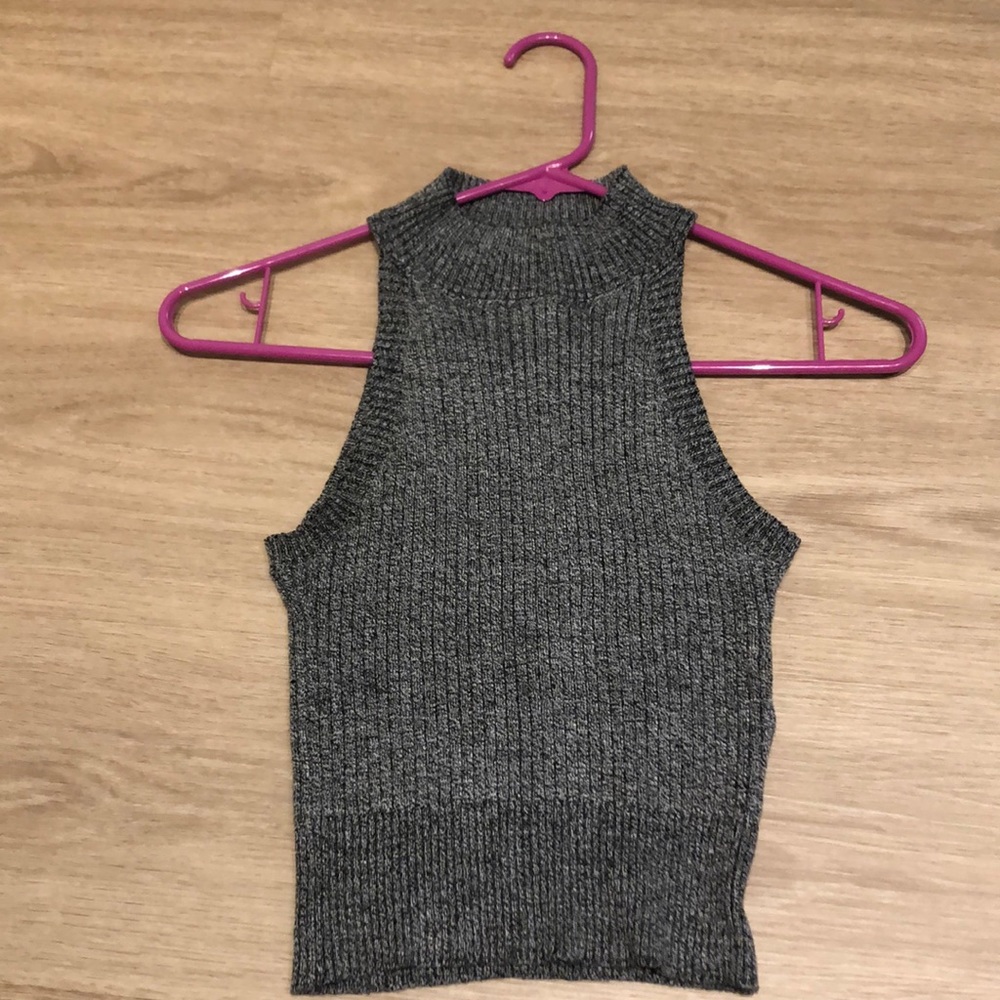 Forever 21 Womens high neck crop top